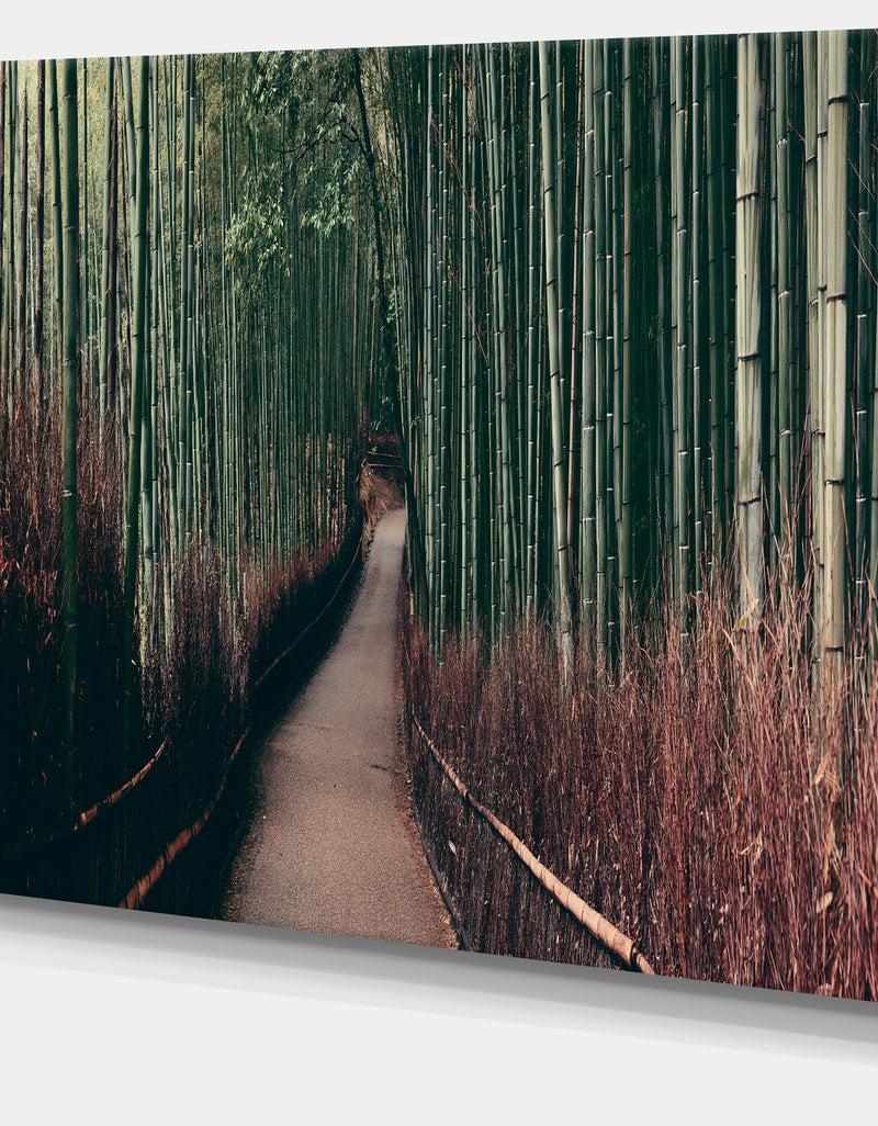 DesignQ Bamboo Grove In Arashiyama Panorama - Oversized Forest Canvas Art