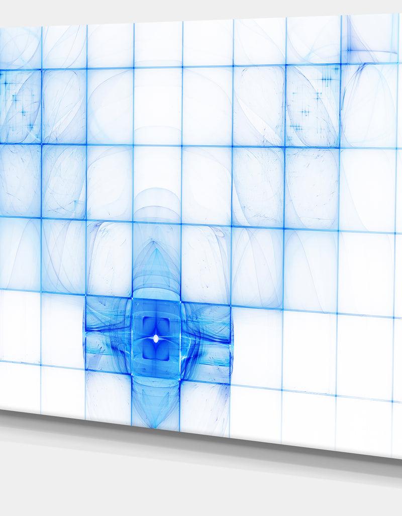 DesignQ Bat Outline On Radar Screen - Abstract Wall Art On Canvas