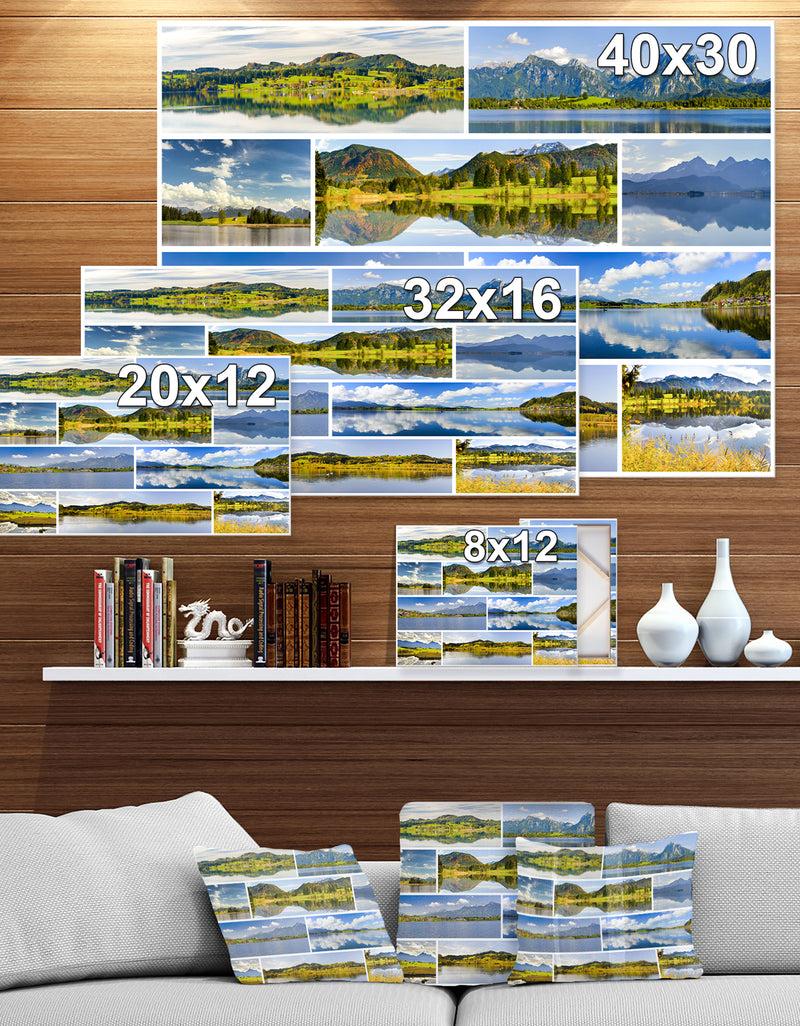 DesignQ Bavaria Panorama - Landscapes Photography On Wrapped Canvas