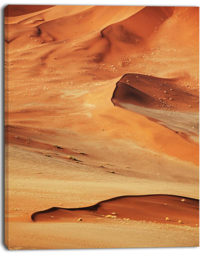 DesignQ Beautiful Brown Sand Desert - Landscape Print Wall Art