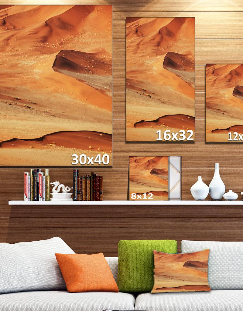 DesignQ Beautiful Brown Sand Desert - Landscape Print Wall Art