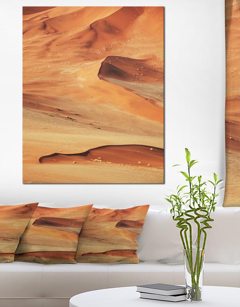 DesignQ Beautiful Brown Sand Desert - Landscape Print Wall Art