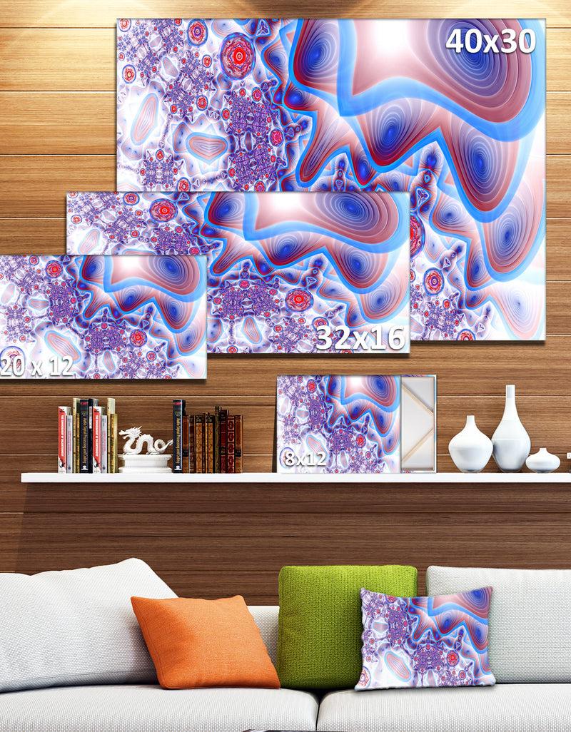 DesignQ Beautiful Extraterrestrial Life Cells - Extra Large Floral Canvas Art Print