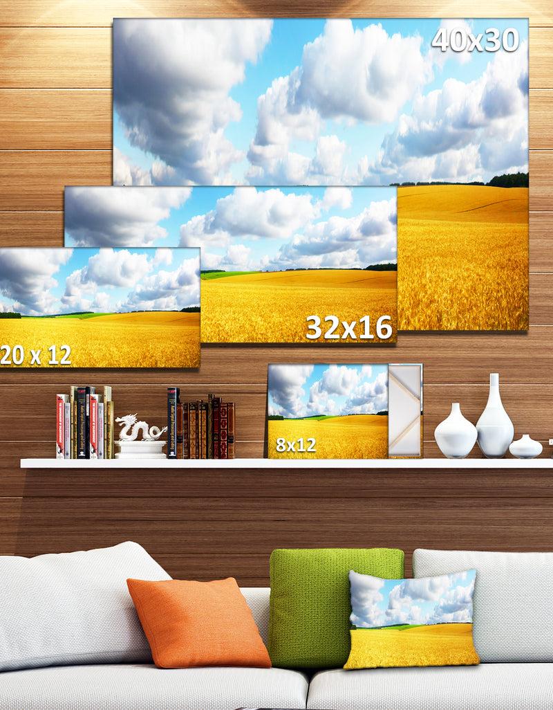 DesignQ Beautiful Field Panorama - Landscape Wall Artwork