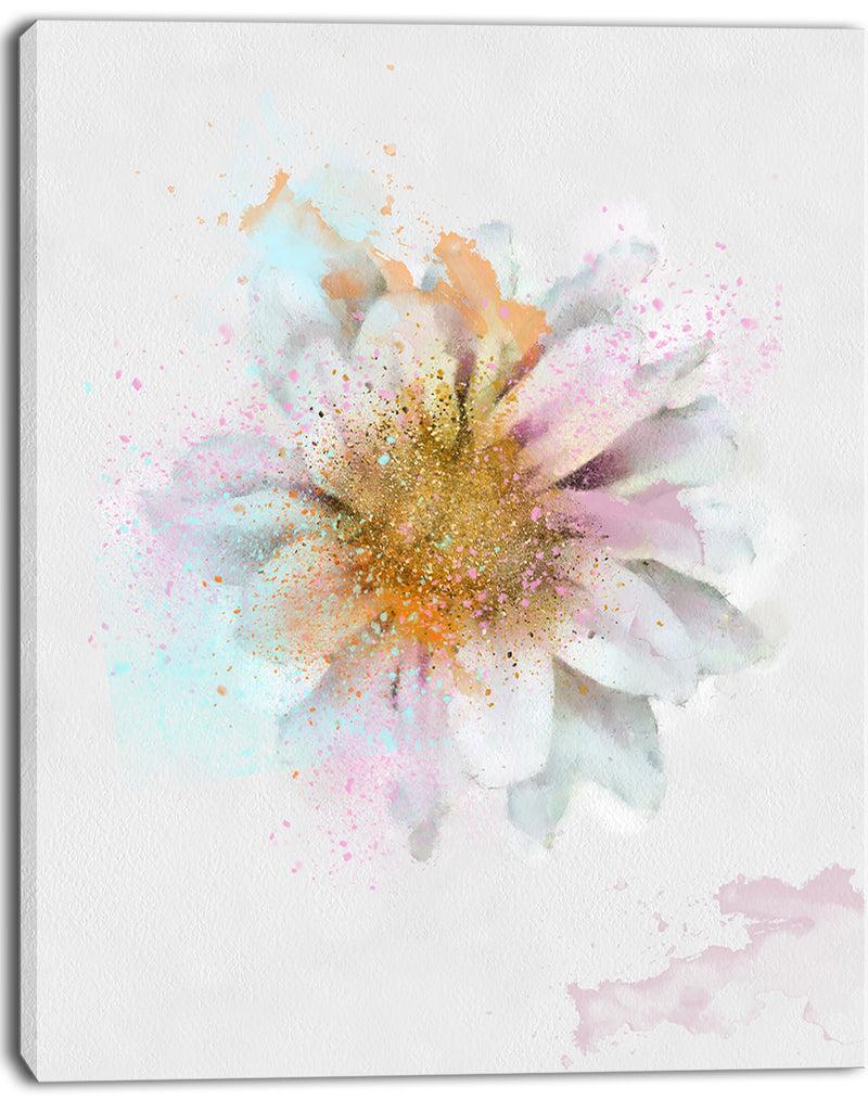 DesignQ Beautiful Flower With Yellow Stigma - Floral Canvas Artwork Print