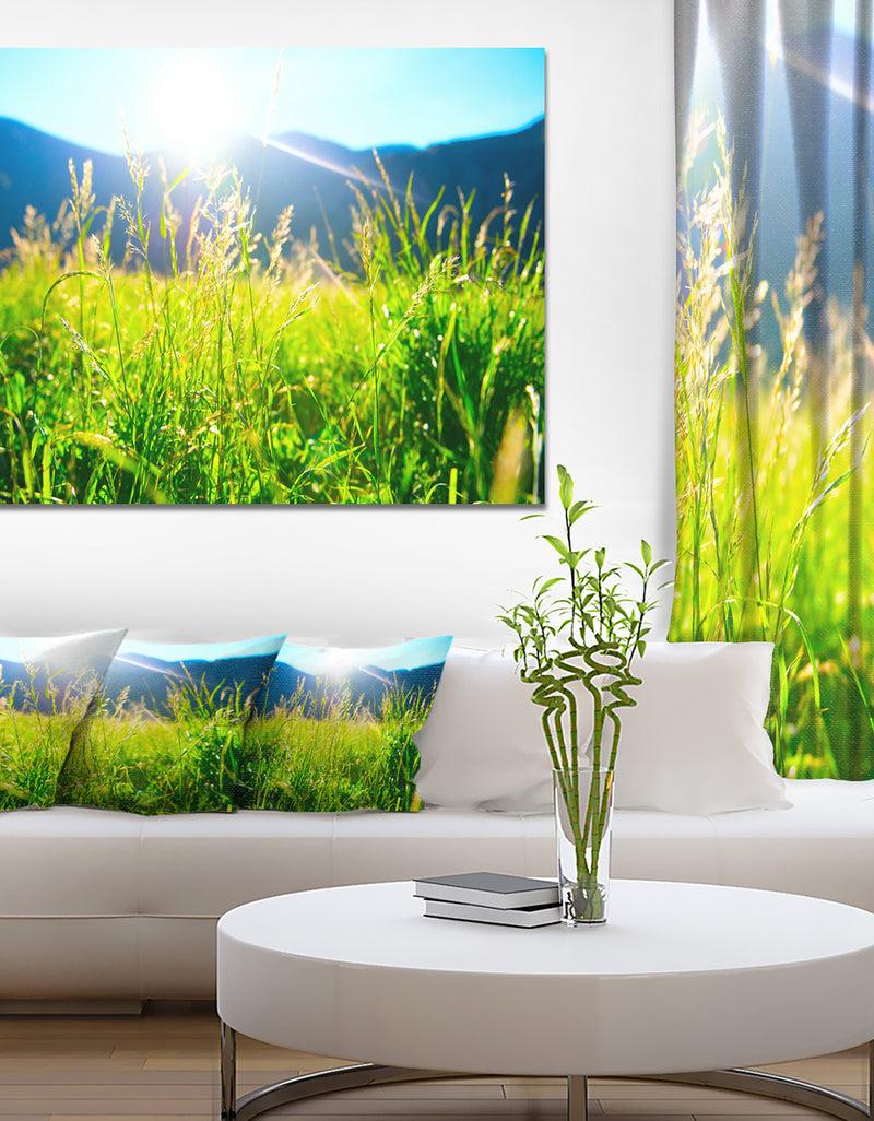 DesignQ Beautiful Green Nature Wonder - Landscape Wall Artwork