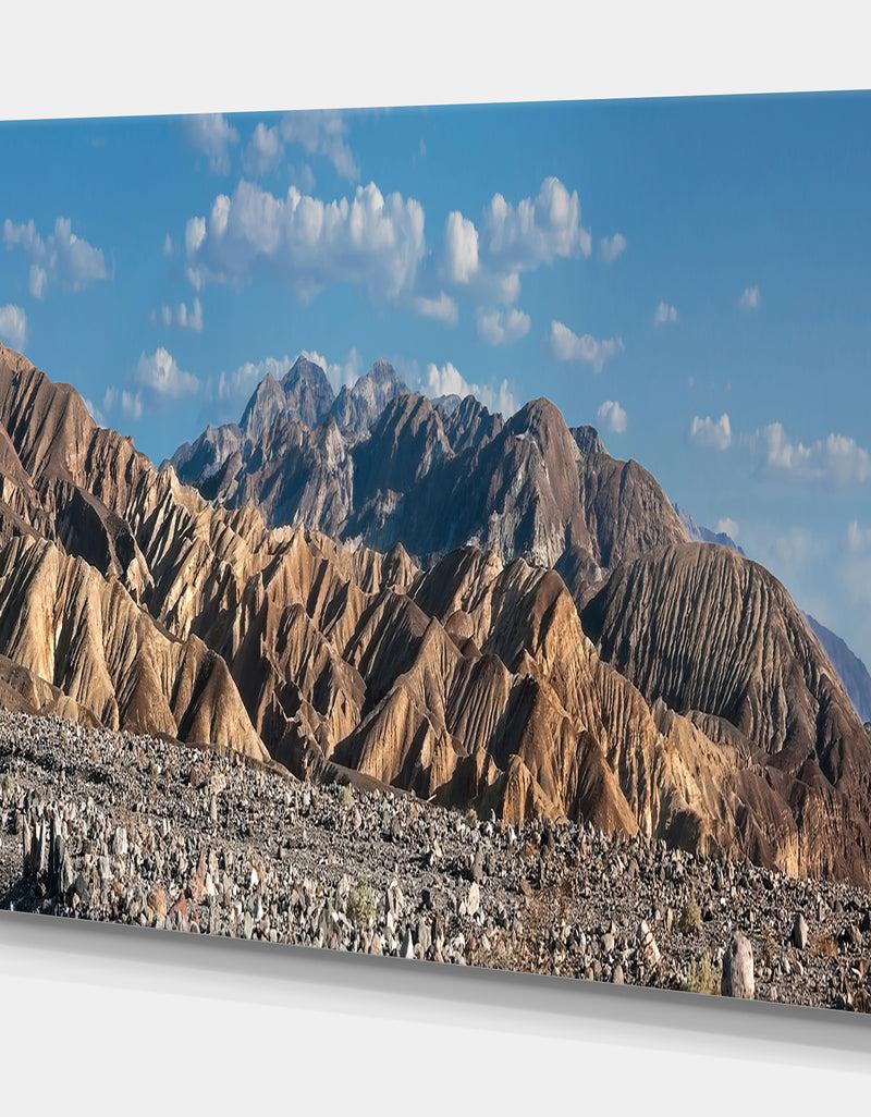 DesignQ Beautiful Hills In Death Valley - Abstract Wall Art On Canvas