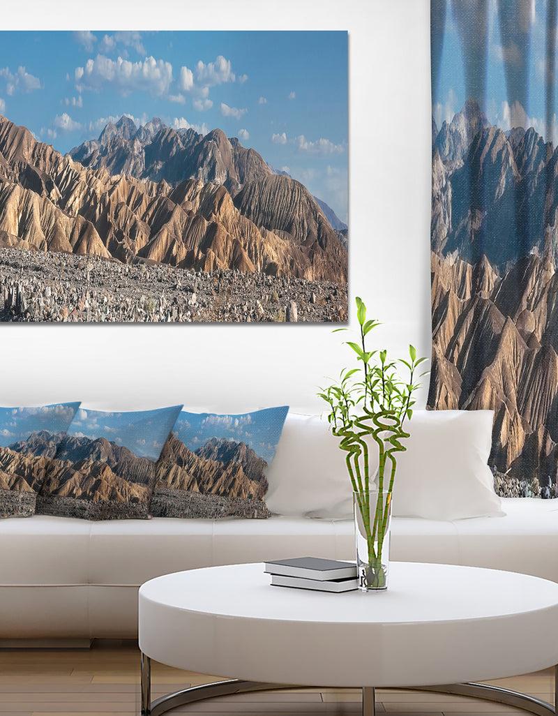 DesignQ Beautiful Hills in Death Valley - Abstract Wall Art on Canvas
