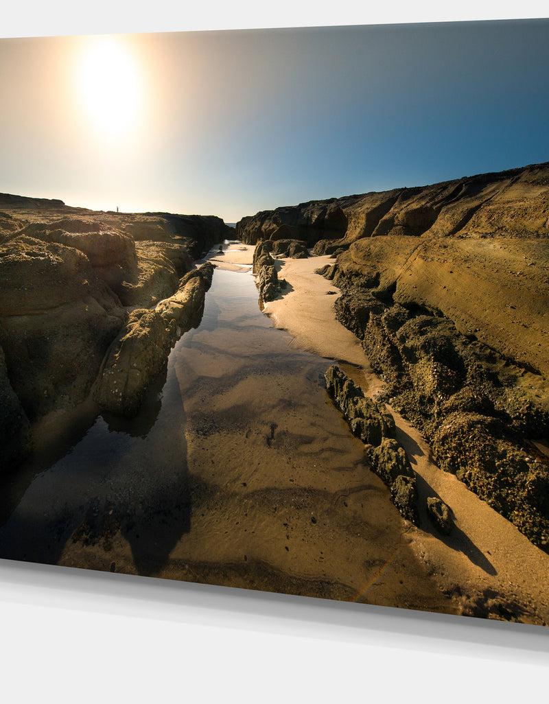 DesignQ Beautiful Landscape At Norah Head - Landscape Art Print Canvas