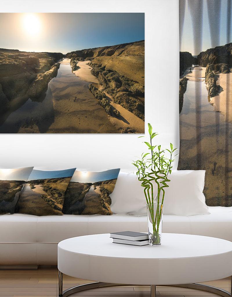 DesignQ Beautiful Landscape at Norah Head - Landscape Art Print Canvas