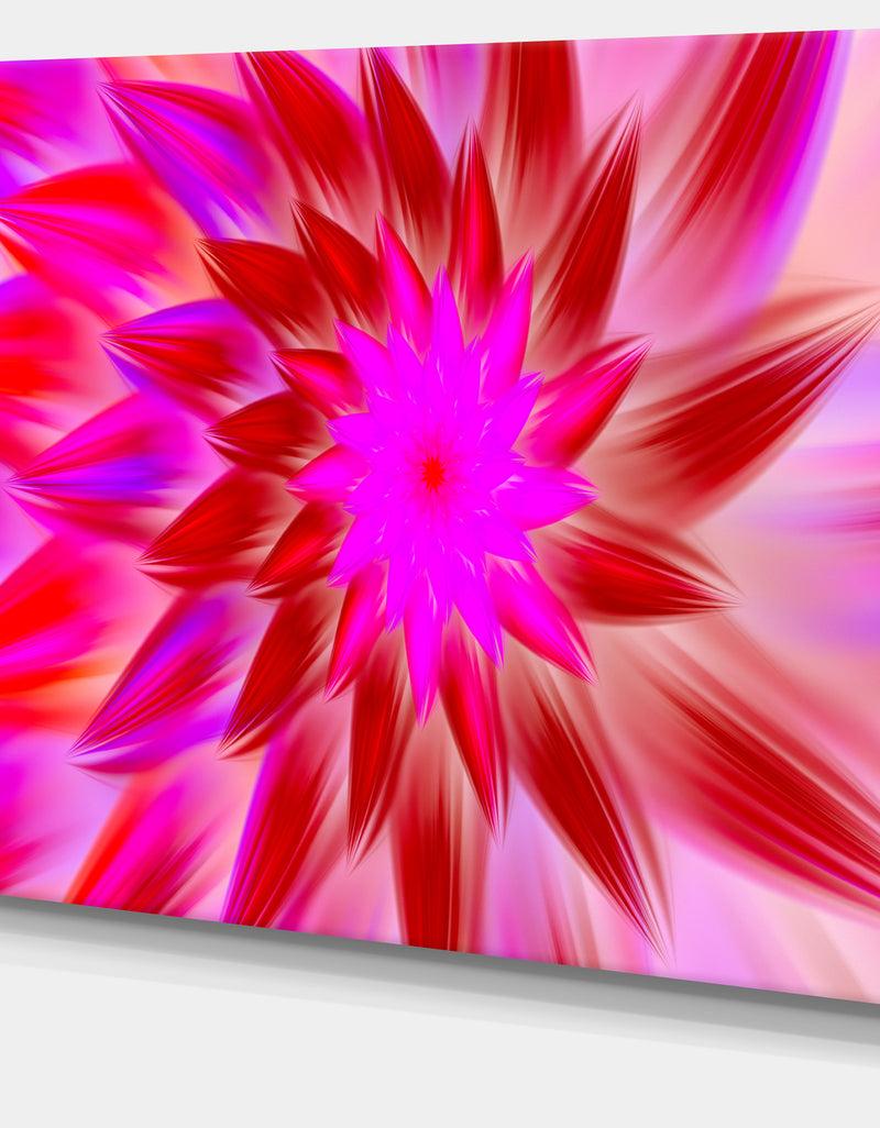 DesignQ Beautiful Pink Flower Petals - Extra Large Floral Canvas Art Print