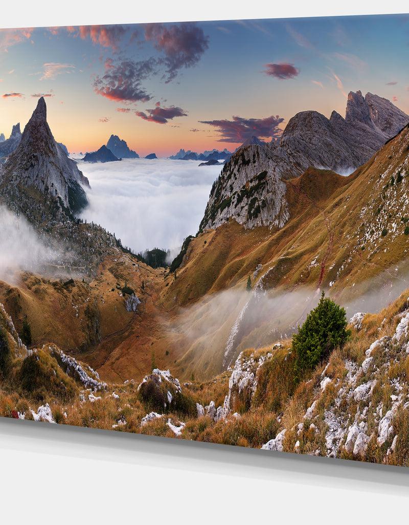 DesignQ Beautiful Summer Panorama - Extra Large Landscape Canvas Art Print