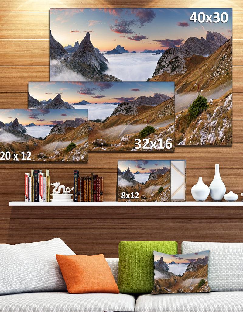 DesignQ Beautiful Summer Panorama - Extra Large Landscape Canvas Art Print