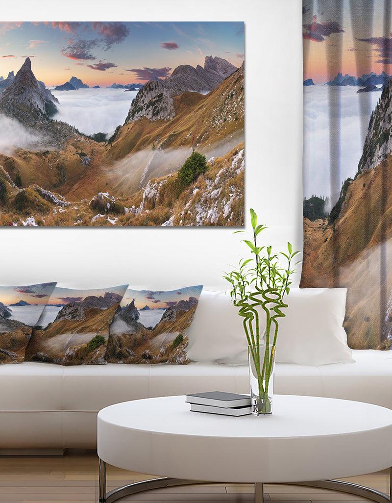 DesignQ Beautiful Summer Panorama - Extra Large Landscape Canvas Art Print