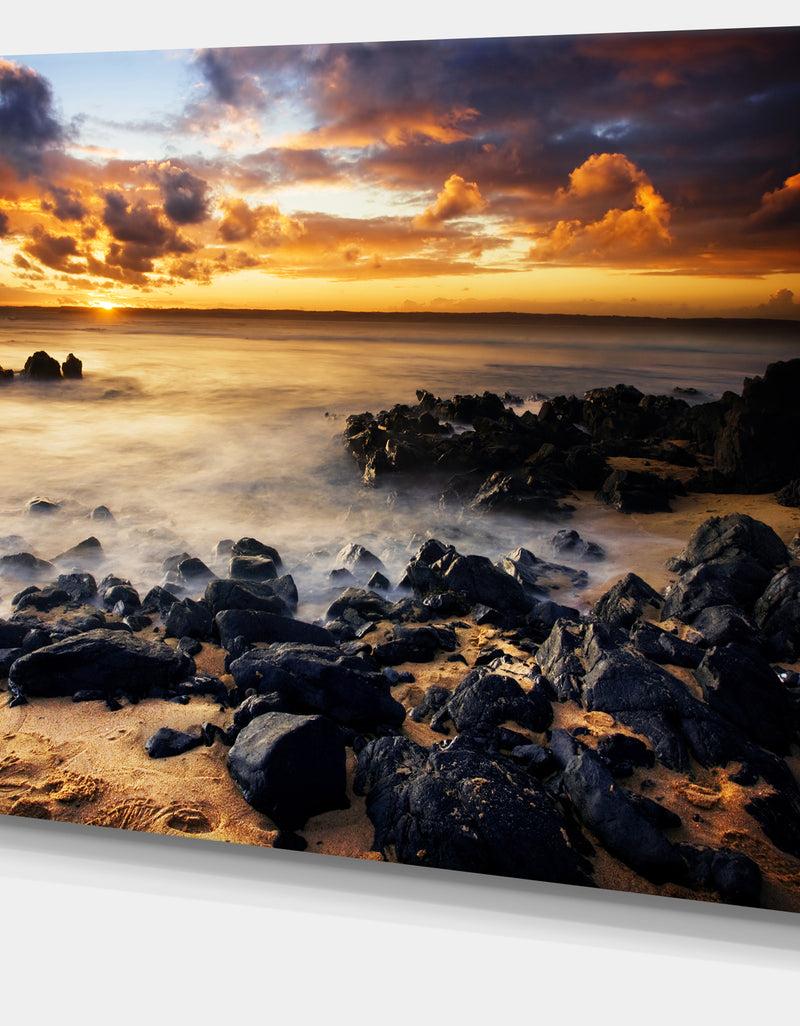 DesignQ Beautiful Sunset At Philip Island - Extra Large Wall Art Landscape