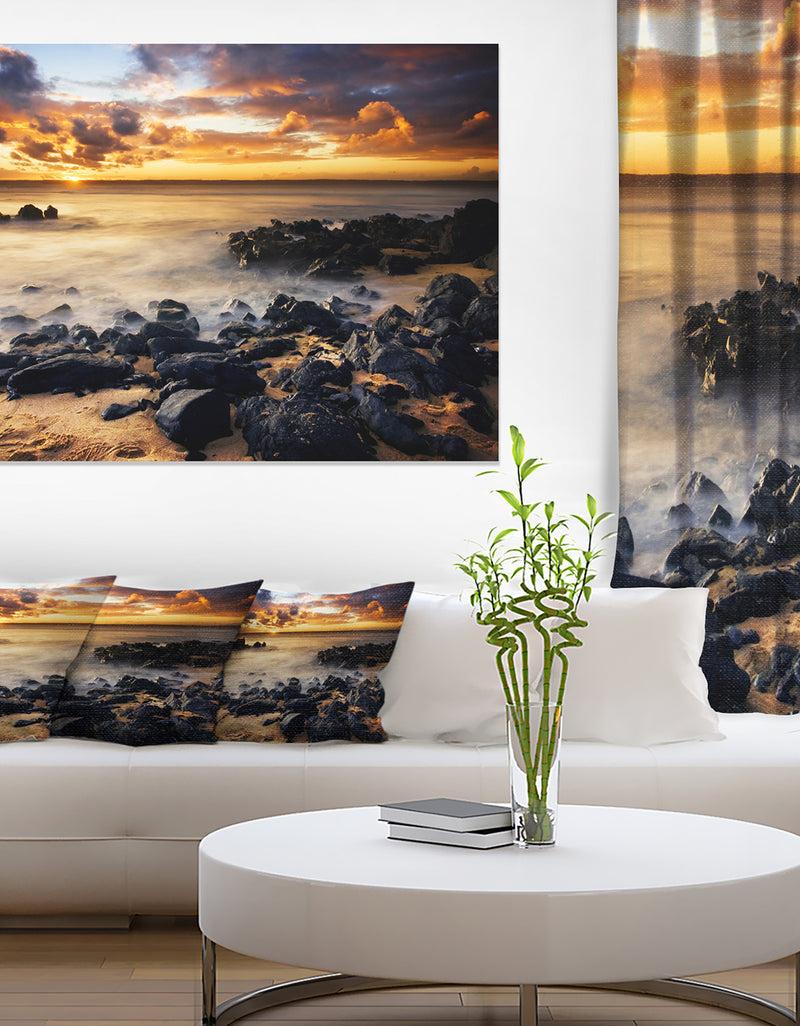 DesignQ Beautiful Sunset at Philip Island - Extra Large Wall Art Landscape