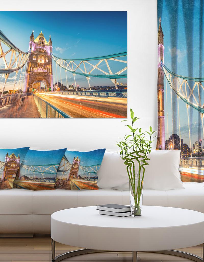 DesignQ Beautiful View of Tower Bridge London - Cityscape Canvas print