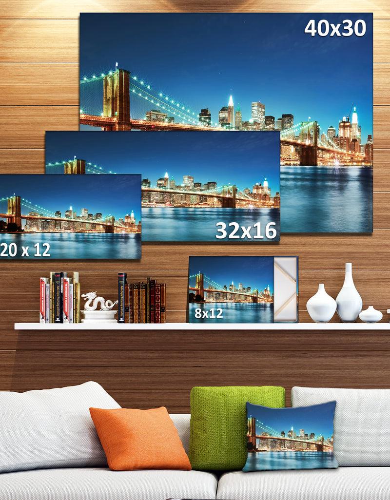 DesignQ Big Apple New York - Cityscape Photo Canvas Print