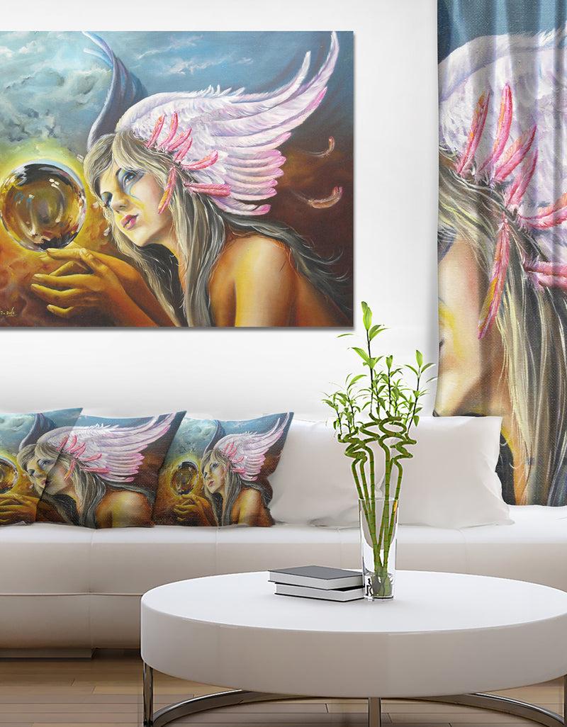 DesignQ Birth of an Idea - Abstract Digital Art Canvas Print