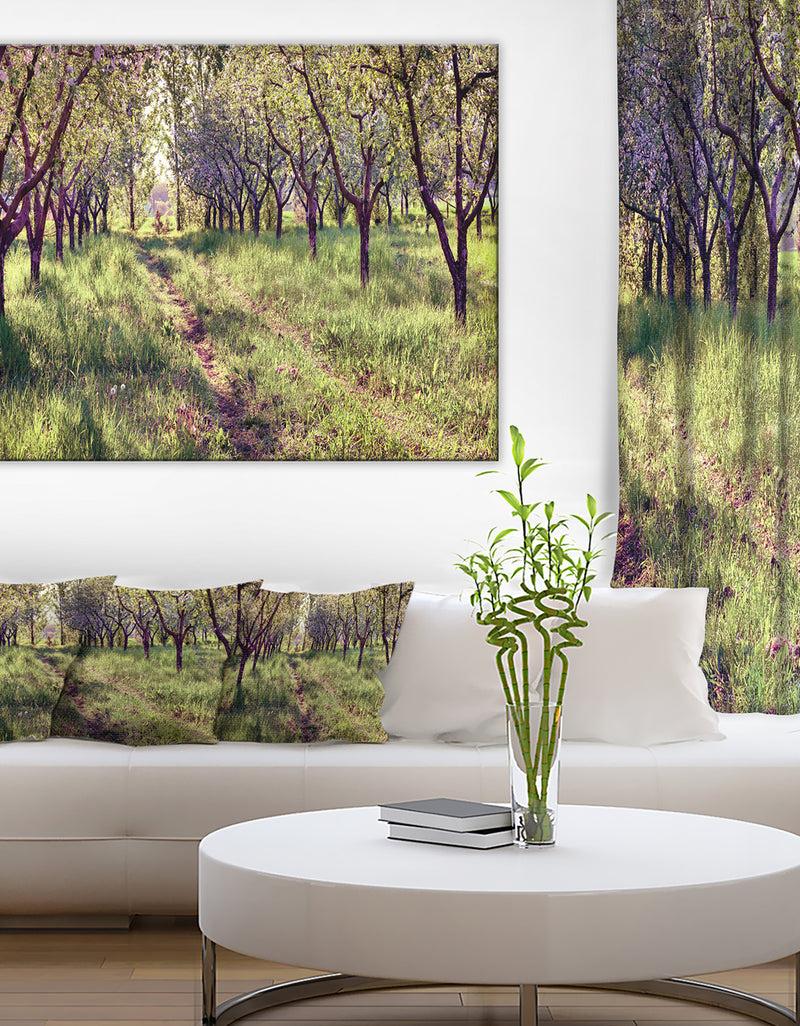 DesignQ Blossom Apples Garden Photography Canvas Art Print