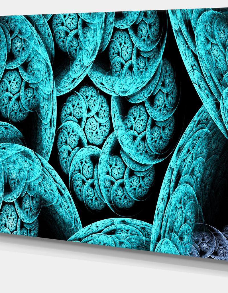 DesignQ Blue Dramatic Clouds - Extra Large Abstract Canvas Art Print