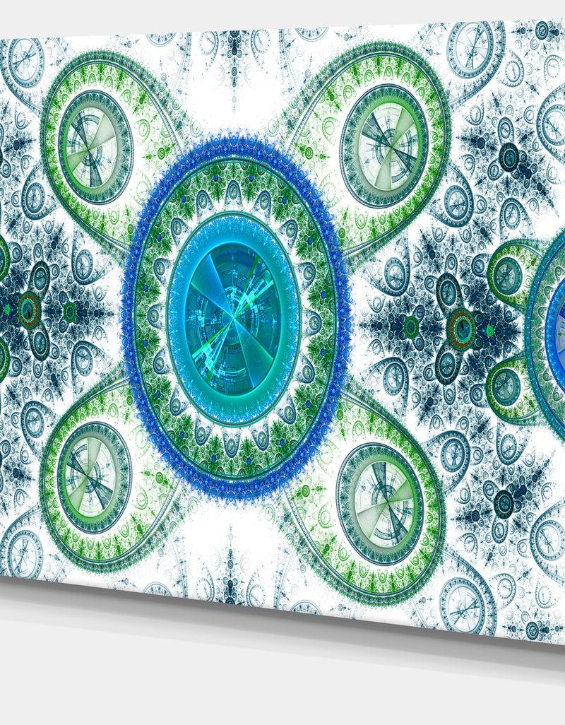 DesignQ Blue Psychedelic Relaxing Art - Extra Large Canvas Art Print