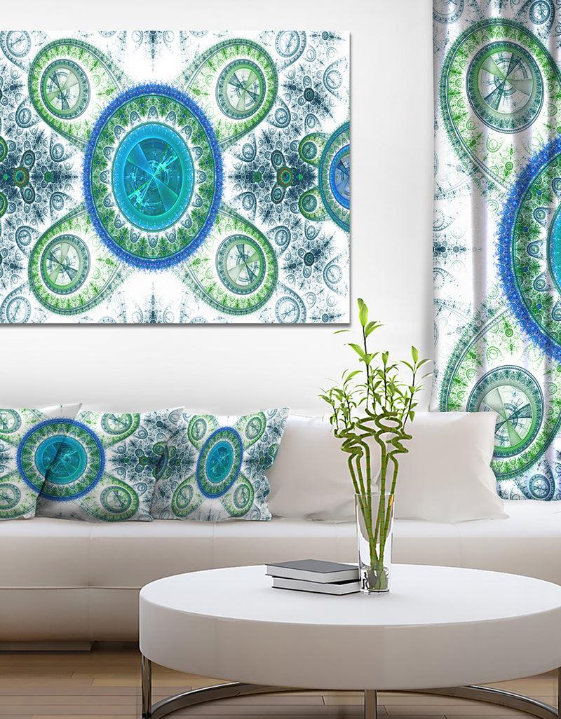 DesignQ Blue Psychedelic Relaxing Art - Extra Large Canvas Art Print