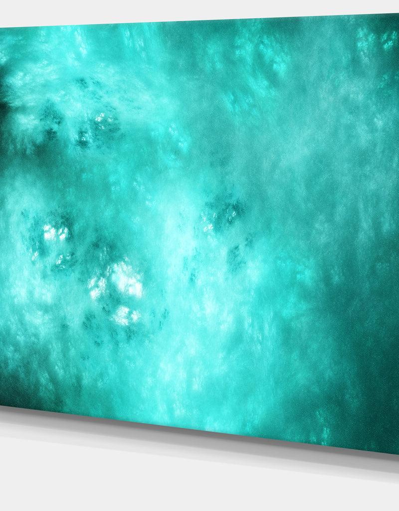 DesignQ Blur Blue Sky With Stars'Extra Large Abstract Canvas Art Print