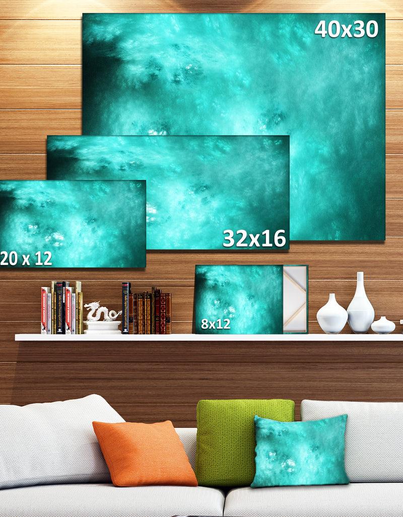 DesignQ Blur Blue Sky With Stars'Extra Large Abstract Canvas Art Print