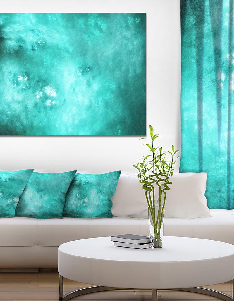 DesignQ Blur Blue Sky with Stars'Extra Large Abstract Canvas Art Print