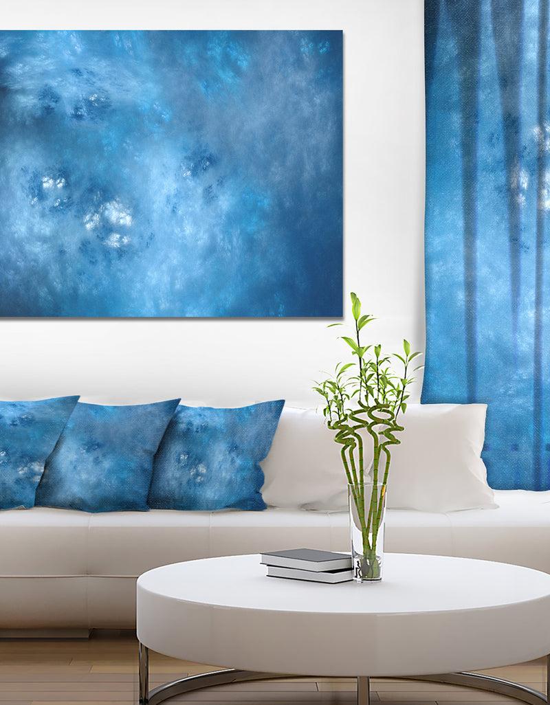 DesignQ Blur Clear Blue Sky with Stars'Extra Large Abstract Canvas Art Print