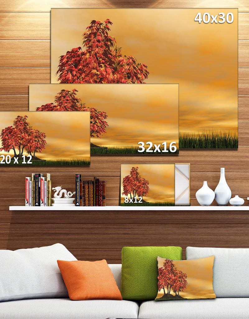 DesignQ Bonsai Landscape Photography Canvas Art Print