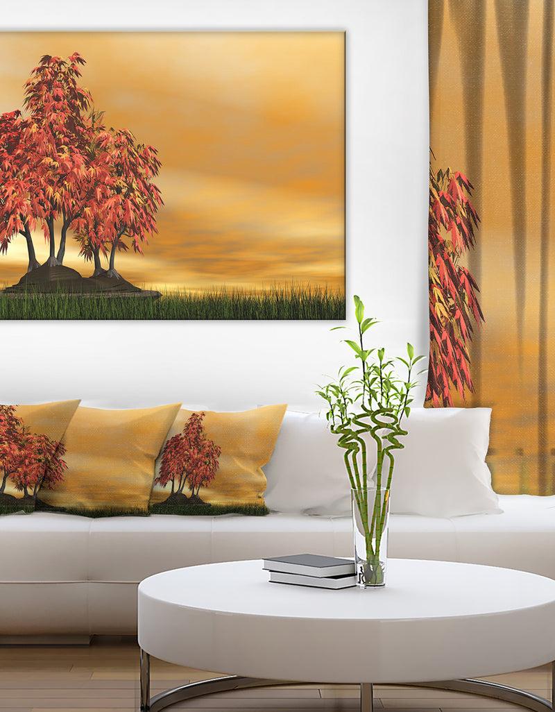 DesignQ Bonsai Landscape Photography Canvas Art Print