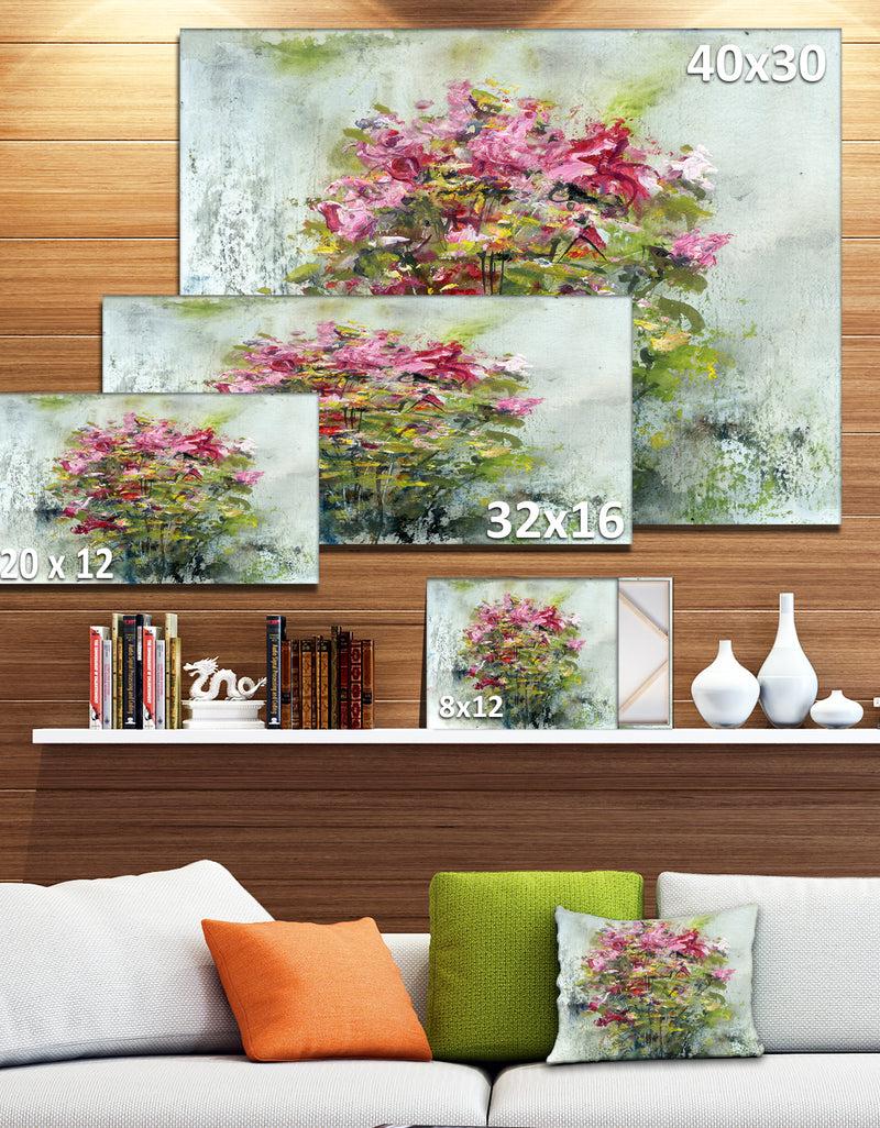 DesignQ Bouquets Of Roses Painting Art - Floral Canvas Artwork
