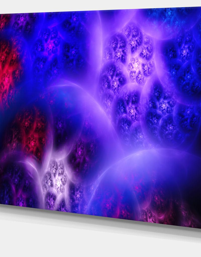 DesignQ Bright Blue Magic Stormy Sky - Extra Large Abstract Canvas Art Print