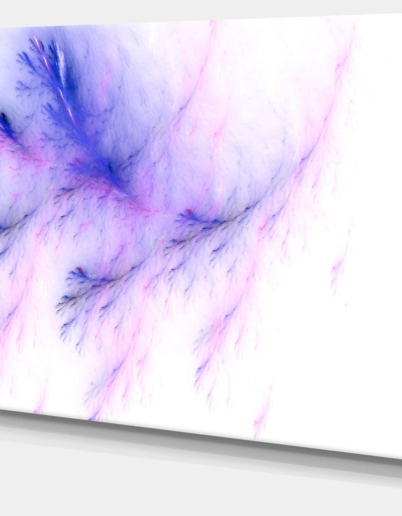 DesignQ Bright Blue Veins Of Marble - Abstract Wall Art Canvas