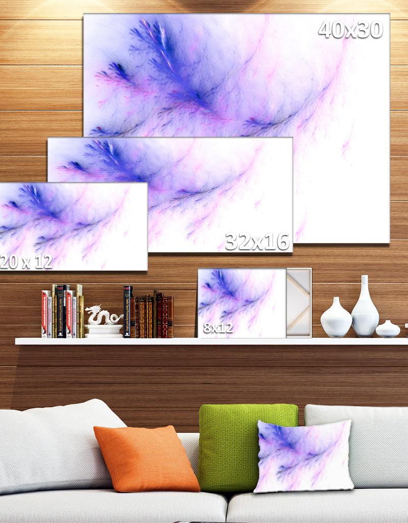 DesignQ Bright Blue Veins Of Marble - Abstract Wall Art Canvas