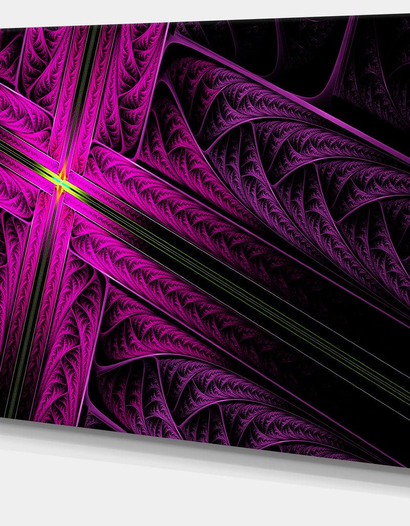 DesignQ Bright Flash At The Intersection'Extra Large Abstract Canvas Art Print