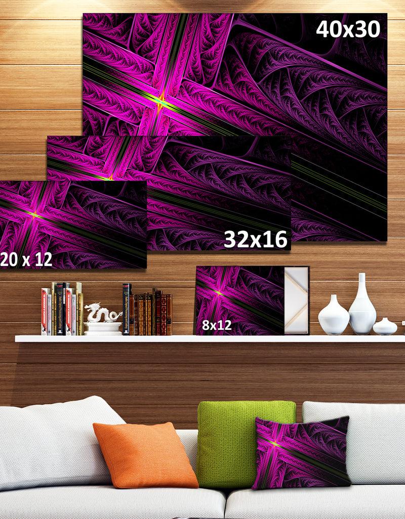 DesignQ Bright Flash At The Intersection'Extra Large Abstract Canvas Art Print