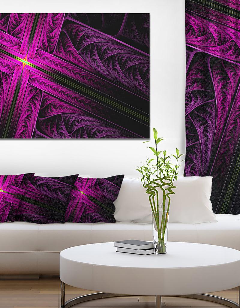 DesignQ Bright Flash at the Intersection'Extra Large Abstract Canvas Art Print