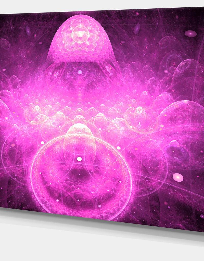 DesignQ Bright Purple Infinite World - Extra Large Floral Canvas Art Print