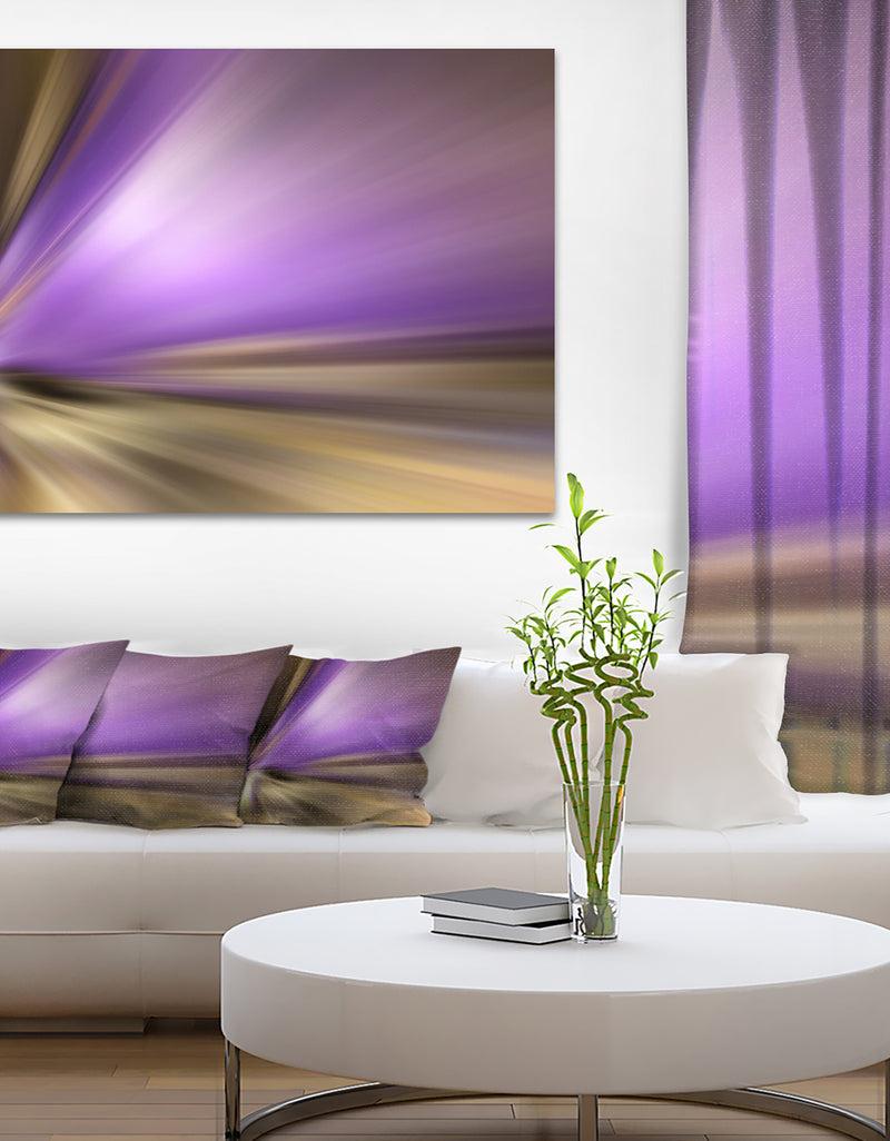 DesignQ Bright Purple Shade Upward - Abstract Digital Canvas Print
