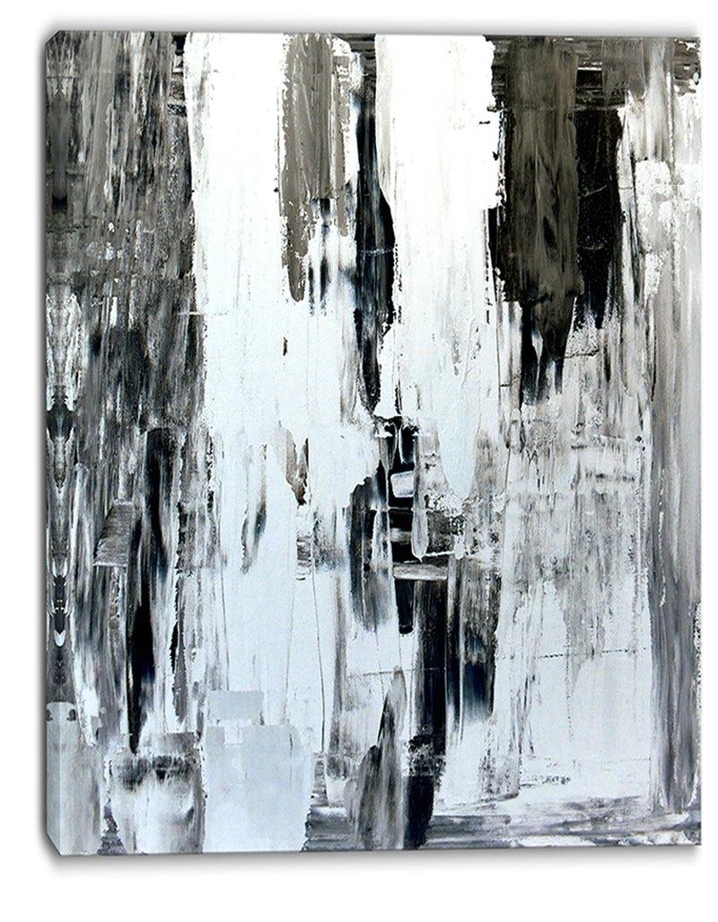 DesignQ Brown And Beige Painting - Abstract Canvas Art Print