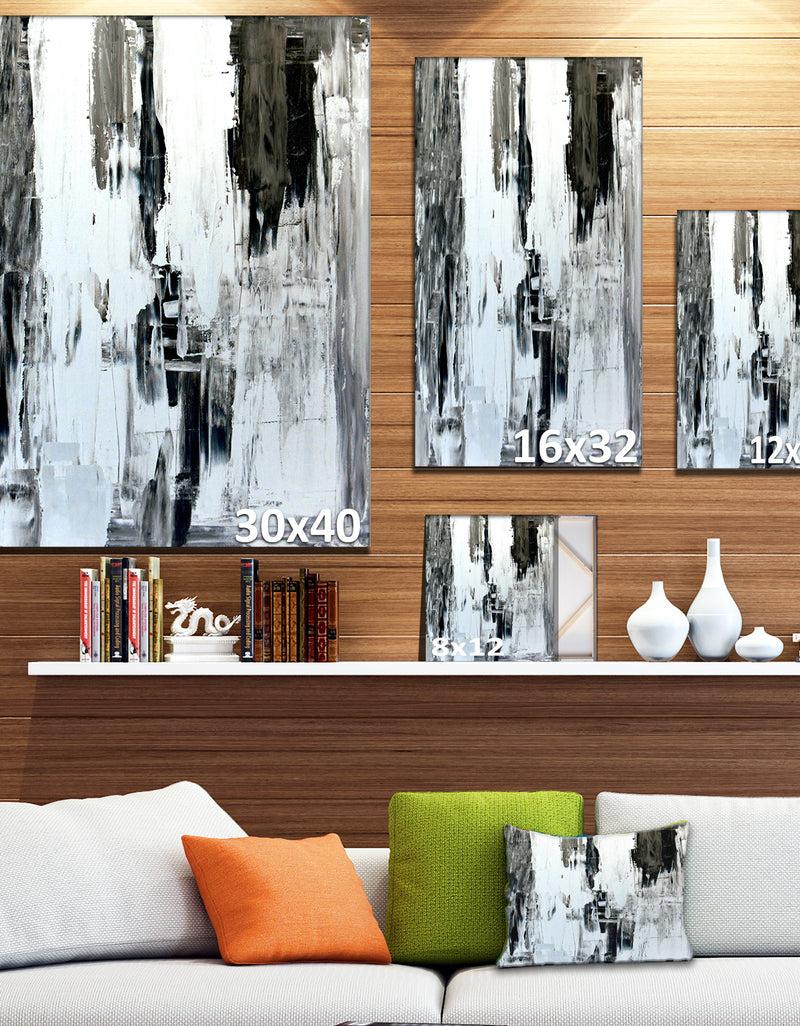 DesignQ Brown And Beige Painting - Abstract Canvas Art Print