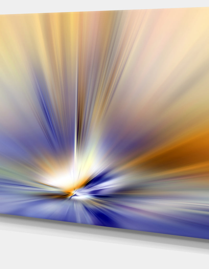 DesignQ Brown Focus Light Upward - Abstract Digital Canvas Print