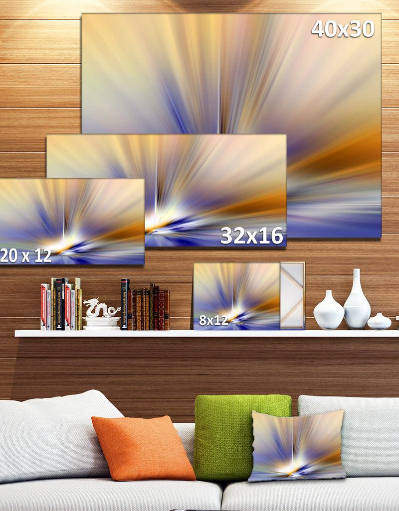 DesignQ Brown Focus Light Upward - Abstract Digital Canvas Print