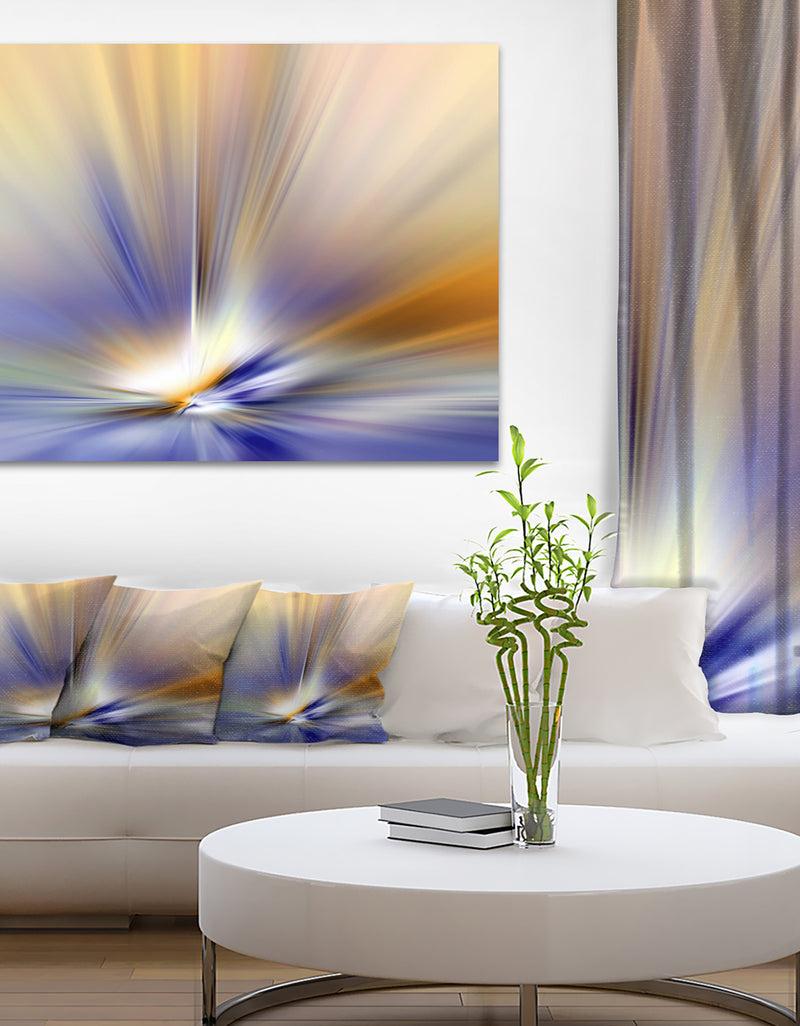 DesignQ Brown Focus Light Upward - Abstract Digital Canvas Print