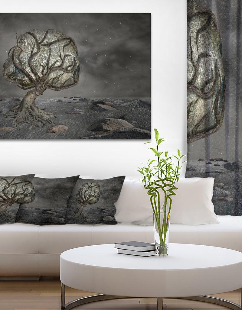 DesignQ Burden of Life - Abstract Digital Art Canvas Print