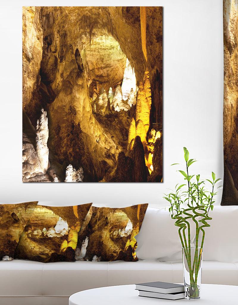 DesignQ Carlsbad Caverns National Park - Oversized Landscape Canvas Art