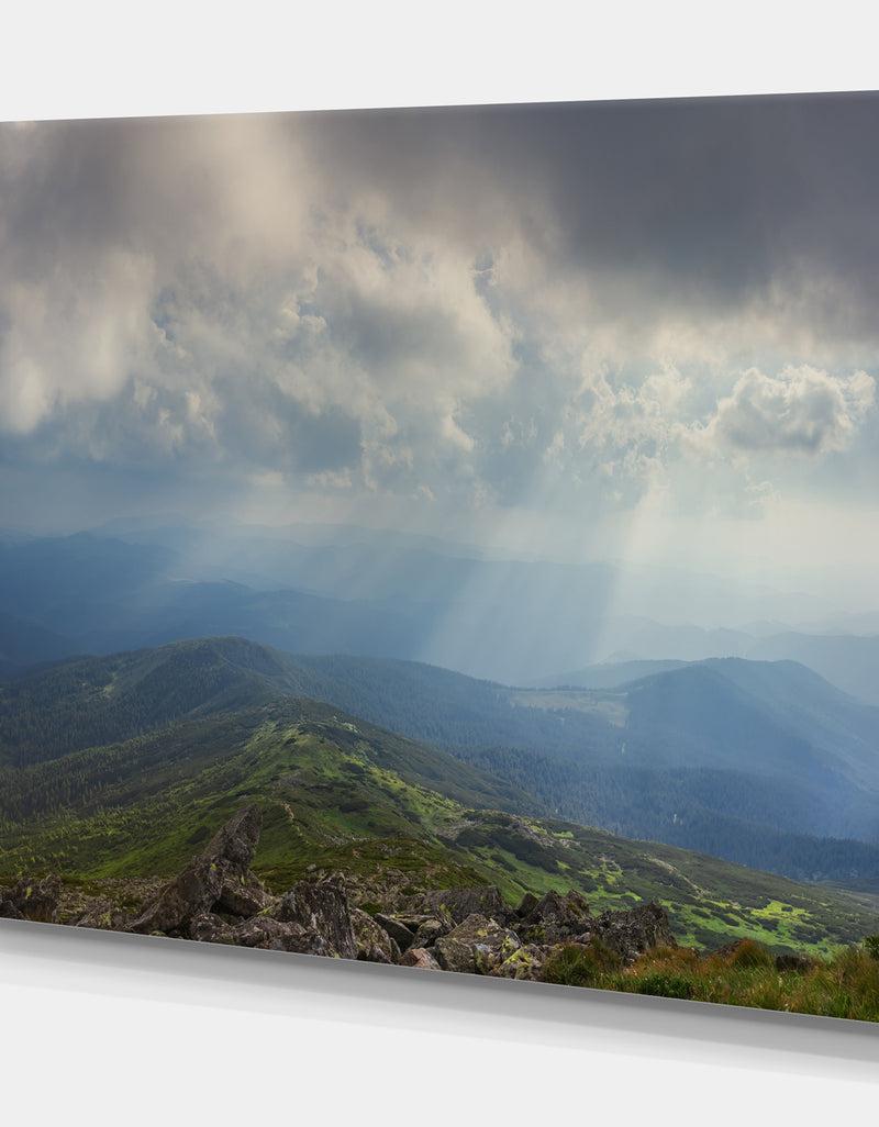 DesignQ Carpathian Mountains Panorama View - Landscapes Photography On Wrapped Canvas